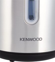 Kenwood 1.7L Stainless Steel Electric Kettle, 2200W, ZJM01.A0, Silver/Black