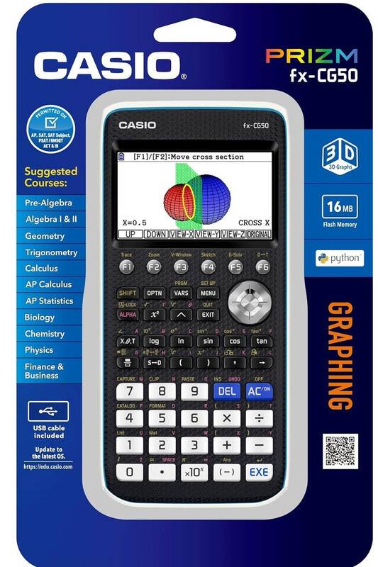 CASIO PRIZM FX-CG50 Color Graphing Calculator