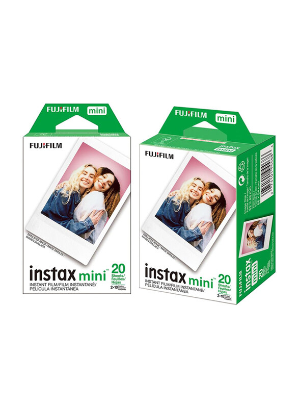 

Instax Fujifilm Mini Instant Film, 40 Sheets, White