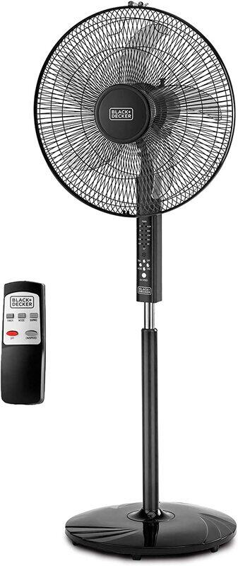 Black+Decker 16-inch Stand Fan, 60W, FS1620R-B5, Black