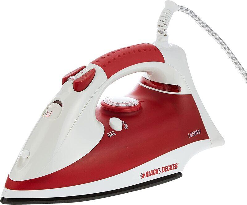 

Black+Decker X750R Steam Iron, 1450W, Red