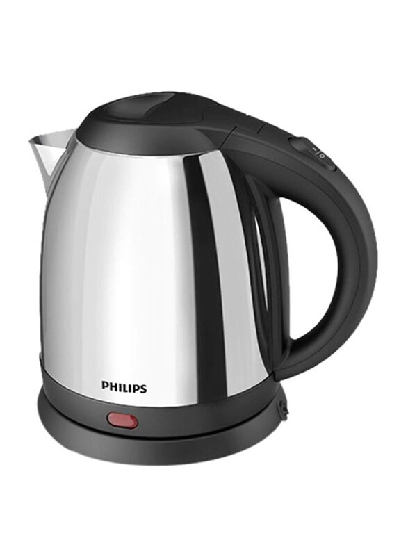 Philips 1.2L Electric Kettle, 1800W, HD9303, Silver/Black