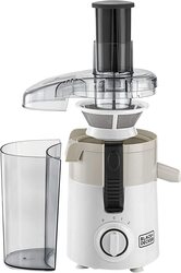 Black+Decker Juicer Extractor, 250W, JE250-B5, White/Grey