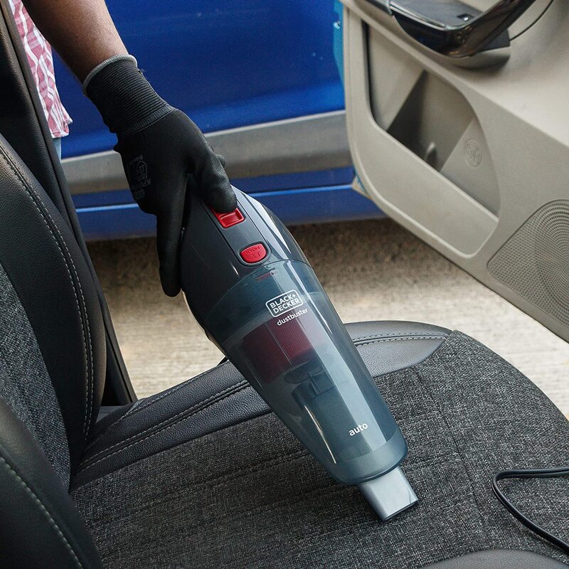 Black & Decker Dustbuster 12V Handheld Car Vacuum Cleaner, Nv1200Av, Red/Grey