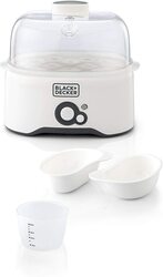 Black+Decker Egg Cooker with Cooking Rack, 280W, EG200-B5, White