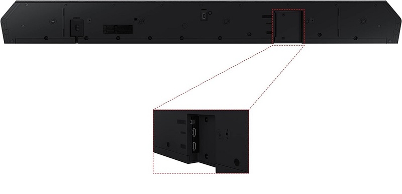 Samsung 3.1.2Ch Wireless Soundbar With Dolby Atmos/Dts:X 2 Up Firing Speakers In Built Subwoofer Bluetooth Connectivity - HW-Q700B