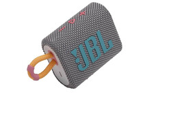 JBL Go 3 Portable Waterproof Speaker with JBL Pro Sound, Powerful Audio, Punchy Bass, Ultra-Compact Size, Dustproof, Wireless Bluetooth Streaming, 5 Hours of Playtime - Grey, JBLGO3GRY