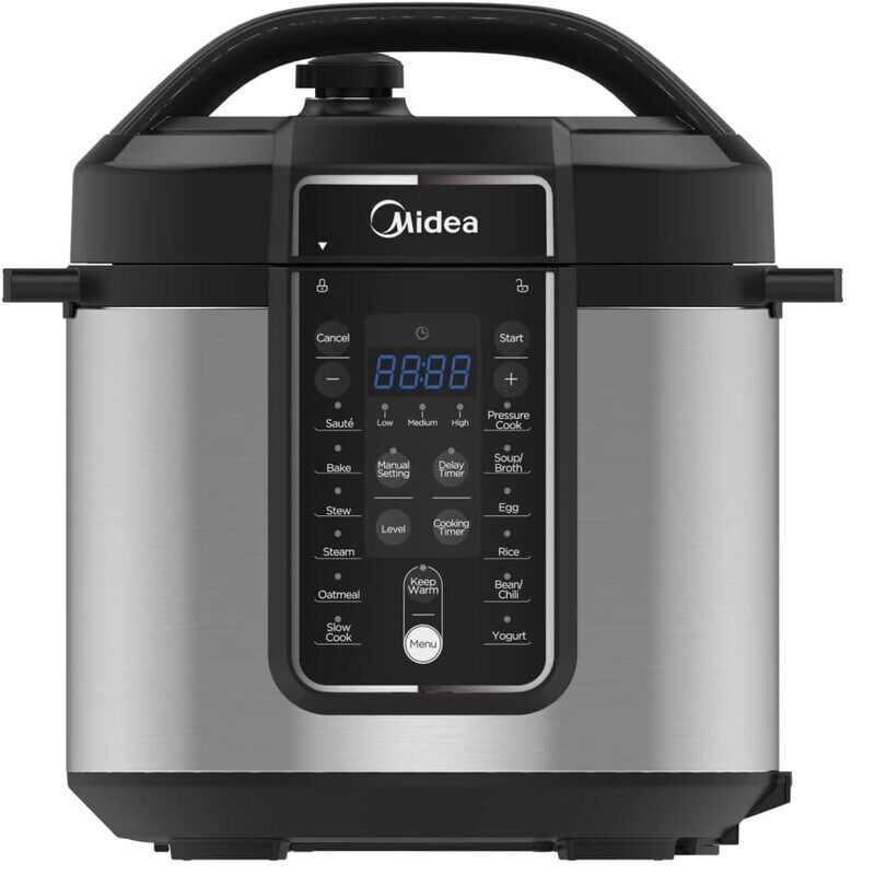 

Midea 6L 13-in-1 Multifunctional Electric Pressure Cooker, 13 Smart Cooking Programs with LED Display & Indicator, Aluminum Inner Pot, Auto Keep Warm,