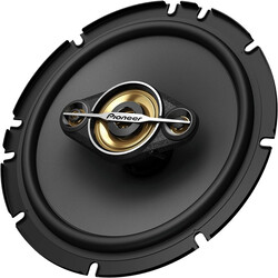 Pioneer TS-A1688S 350W Max/80W RMS 4-Way Speaker with Adapter, 6.5-Inch Diameter, Black