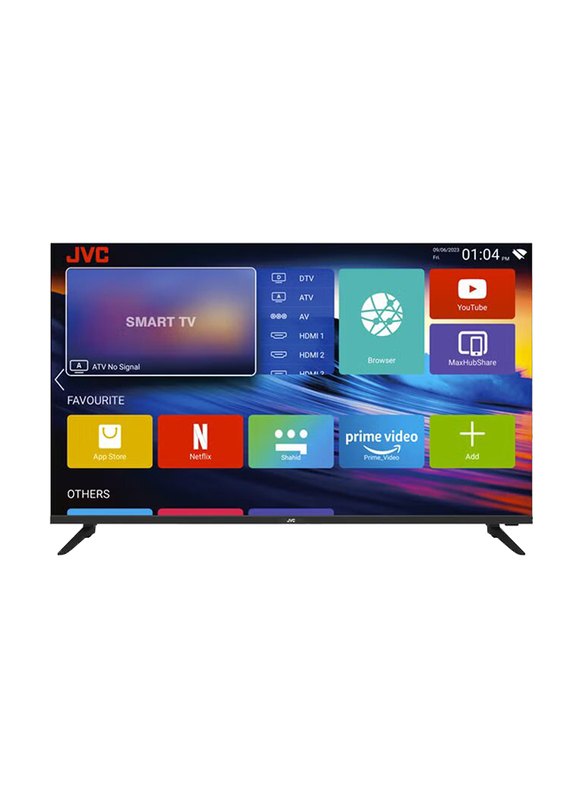JVC 43-Inch Edgeless Full HD Smart LED TV, LT-43N5105, Black
