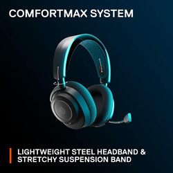 New SteelSeries Arctis Nova 7P Wireless Multi Platform Gaming & Mobile Headset Simultaneous Wireless 2.4GHz & Simultaneous Bluetooth 38Hr Battery USB C PS, PC, Switch, Mobile, Black,