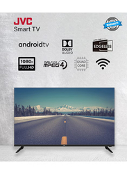 JVC 43-Inch Edgeless Full HD Smart LED TV, LT-43N5105, Black
