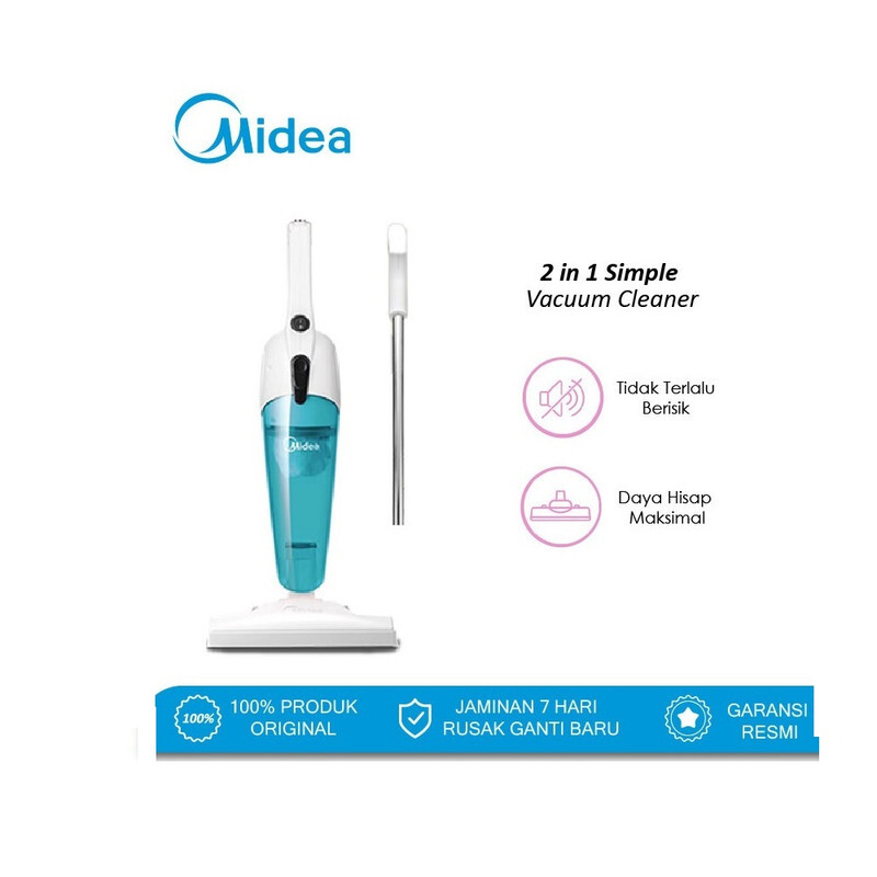 Midea 2 in1 Light Weight Corded Upright Vacuum Cleaner, 600W Powerful with 0.8L Transparent Dust Container, Stick & Handheld Multi-Surface Cleaning, SC861