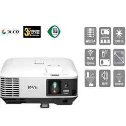 Epson EB-2250U 3LCD Full HD, 5000 Lumens, Business Projector, White