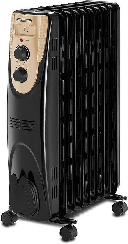 

Black+Decker 9 Fin Oil Radiator Heater, 2000W, OR090D-B5, Black