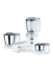 Panasonic Mixer Grinder with 3 Jars, 550W, MXAC300, White