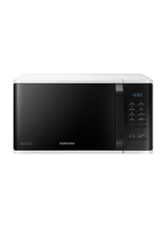 Samsung 23L Solo Microwave Oven, 800W, MS23K3513AW, White/Black