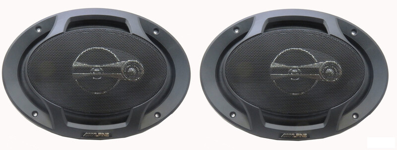 Alpine SPJ-691C3 300W Coaxial 3 Way RMS Car Speaker Black