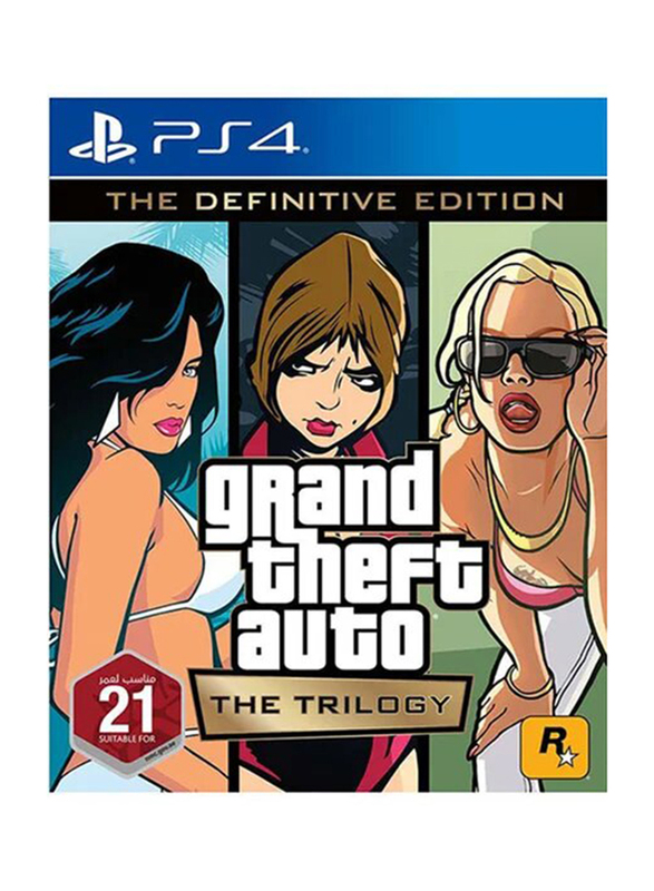 Grand Theft Auto Trilogy English/Arabic UAE Version for PlayStation 4 (PS4) by Rockstar Games