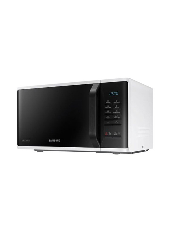 Samsung 23L Solo Microwave Oven, 800W, MS23K3513AW, White/Black
