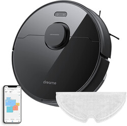 Dreametech D9 Max Robot Vacuum and Mop Combo, Lidar Navigation Robot Vacuum Sweep and Mop 2-in-1, 4000Pa Strong Suction Power, 150min Runtime, Compatible with Alexa, Map for Carpet, Hard Floor