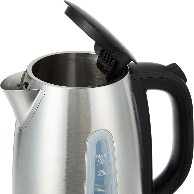 Black+Decker 1.7 Litre Concealed Coil Stainless Steel Kettle, Silver - Jc450-B5