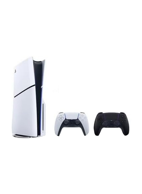 

Sony PlayStation 5 Slim Disc Console, 1TB, With 2 Controllers, International Version, White/Black