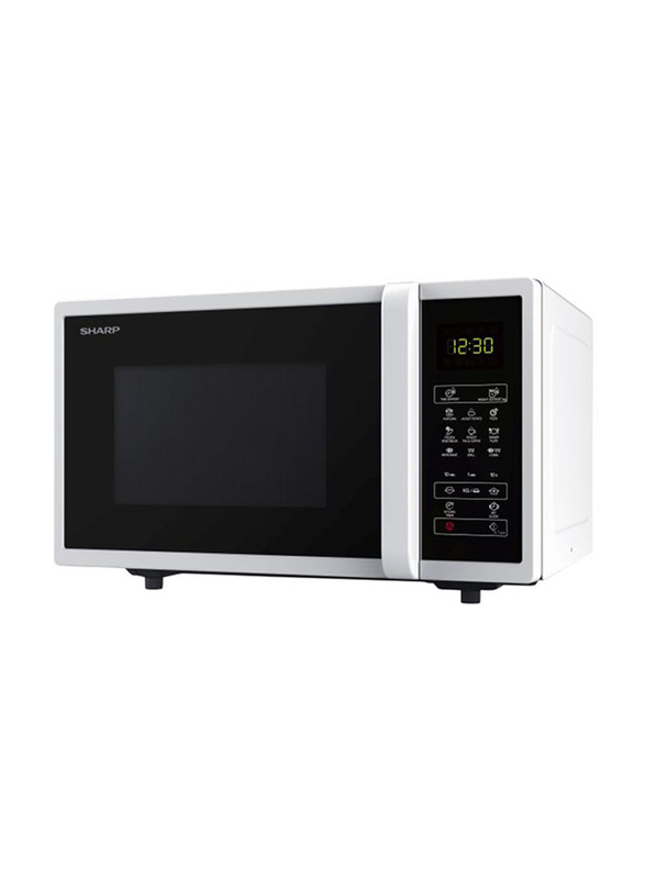 Sharp 25L Countertop Microwave Oven, 800W, R-25CT(W), White/Black