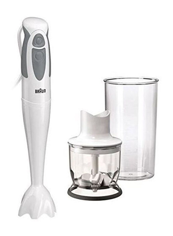 

Braun Multiquick 3 Hand Blender, 550W, MQ320, White/Grey