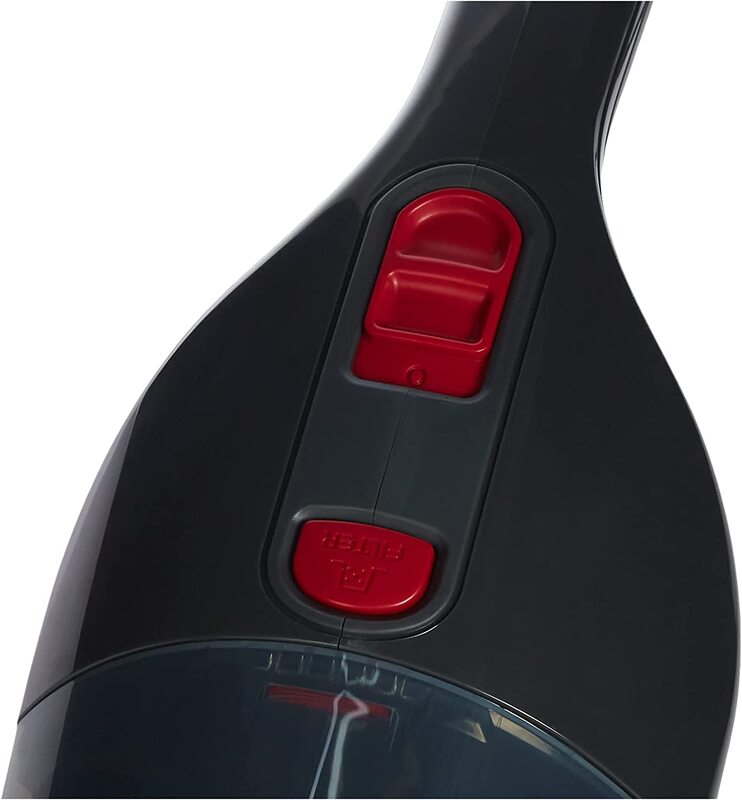 Black+Decker Cordless Handheld Vacuum Cleaner with Accessories, 12.5W, NV1210AV, Red/Grey