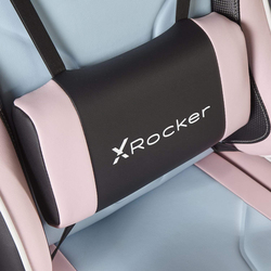 Xrocker Agility Ergonomic Gaming Chair Office Chair Desk Chair, White/Pink