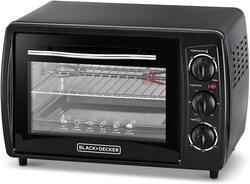 Black+Decker 19L Double Glass Multifunction Toaster Oven with Rotisserie, 1380W, TRO19RDG-B5, Black
