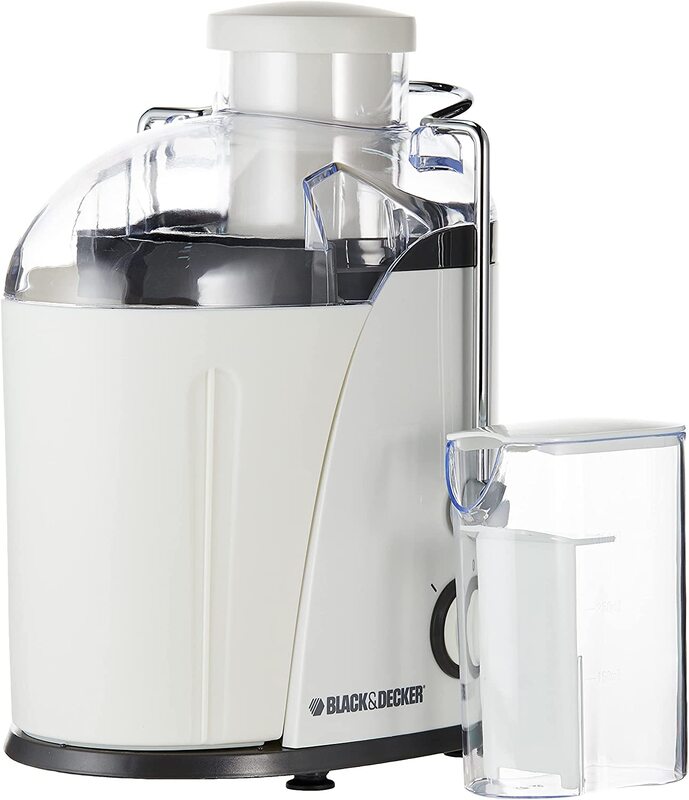 Black+Decker Juice Extractor, 400W, JE400-B5, White