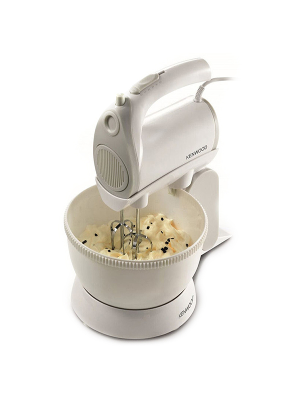 Kenwood Hand Mixer with Rotary Bowl, 300W, HMP22.000WH, White