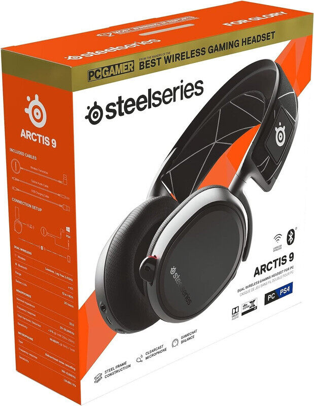Steelseries Arctis 9 - Dual Wireless Gaming Headset - Lossless 2.4 