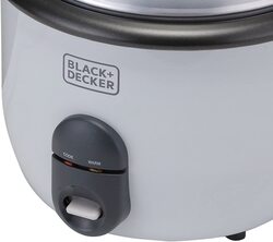 Black+Decker 1.8L Rice Cooker, 700W, RC1860-B5, White