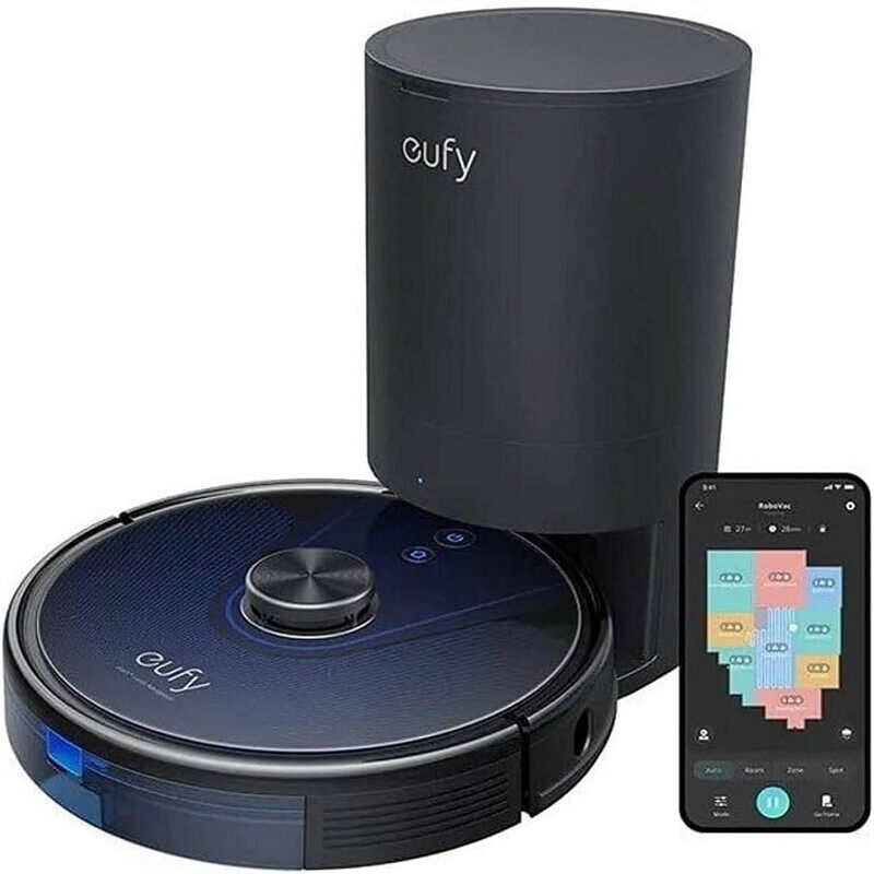 Eufy RoboVac L35 Hybrid Plus Robotic Vacuum Cleaner, Black