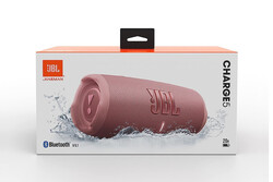 JBL Charge 5 Portable Speaker, Built-In Powerbank, Powerful JBL Pro Sound, Dual Bass Radiators, 20H of Battery, IP67 Waterproof and Dustproof, Wireless Streaming, Dual Connect - Pink, JBLCHARGE5PINK