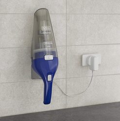 Black+Decker Cordless Handheld Vacuum Cleaner, NVC115WA-B5, Blue
