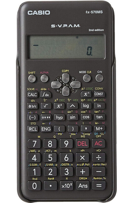 

Casio Fx-570Ms 2Nd Edition Scientific Calculator With 2-Line Display, Fx 570 Ms