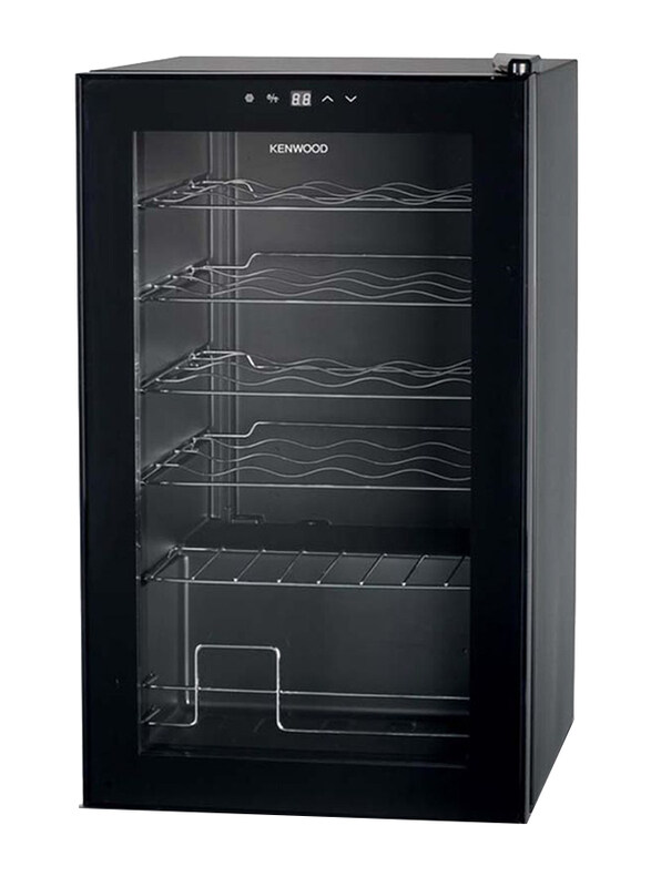 

Kenwood 24L Beverage Cooler 24 Bottles Wine Cooler With Double Glass Door, 50W, BCM24.000BK, Black