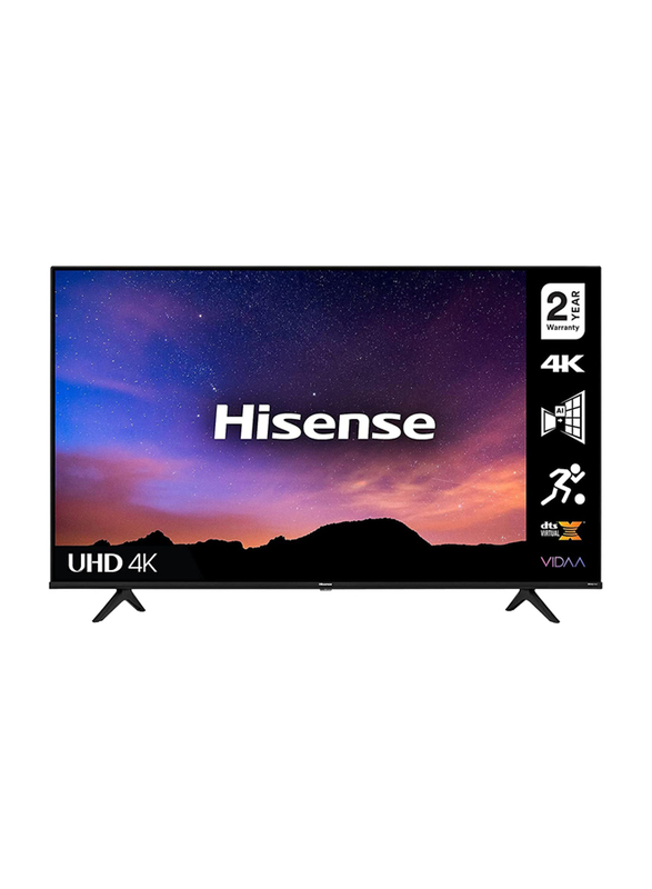 Hisense 43-Inch 4K UHD Smart LED TV with Dolby Vision, 43A61GTUK, Black