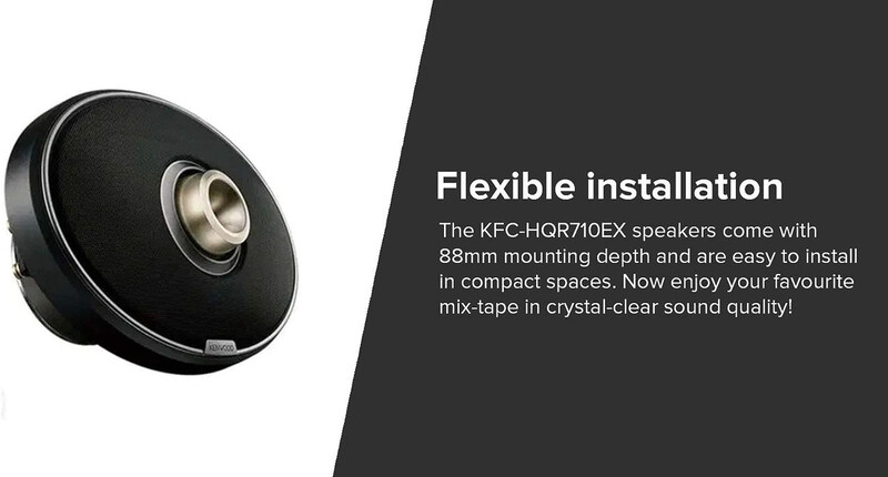 Kenwood KFC-HQR710EX 7x10in 700 Watt 2-Way (Double Bass) Car Audio Speakers