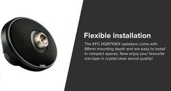 Kenwood KFC-HQR710EX 7x10in 700 Watt 2-Way (Double Bass) Car Audio Speakers