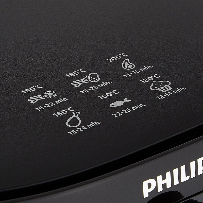 Philips Essential Air Fryer With Rapid Air Technology, Analogue, Black, Hd9200/91, 0.8Kg, 4.1L,50Hz