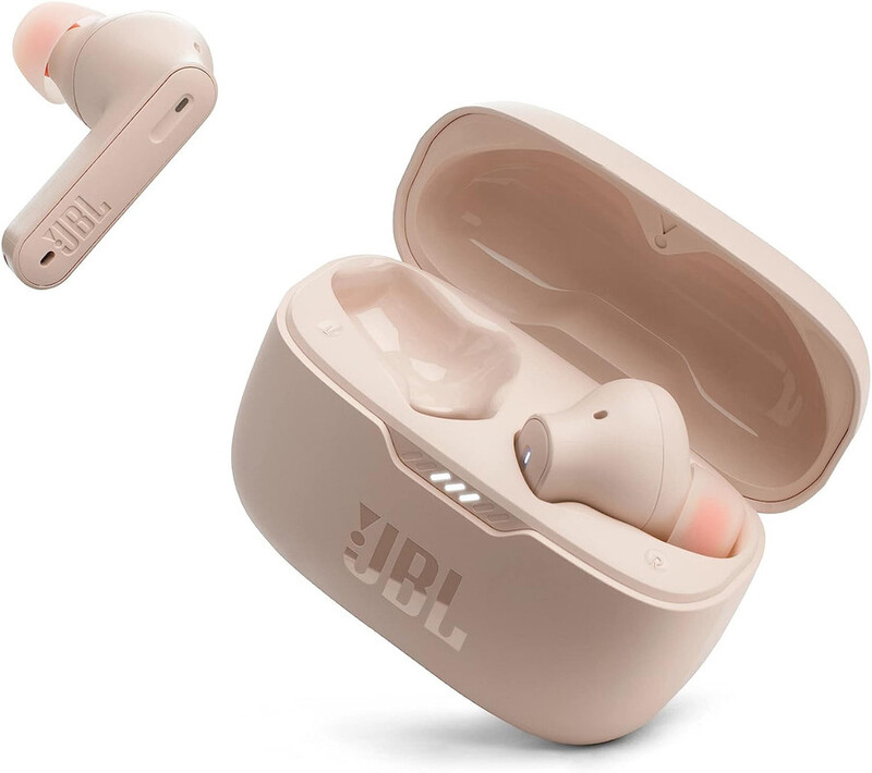 JBL Tune 230NCTWS True Wireless Noise Cancelling Earbuds, Pure Bass Sound, ANC + Smart Ambient, 4 Microphones, 40H of Battery, Water Resistant, Sweatproof, Comfortable Fit - Sand, JBLT230NCTWSSAN