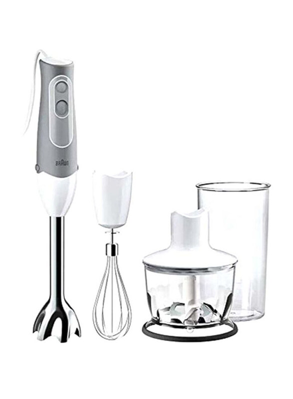 Braun 0.5L Chopper With Whisk, 600W, MQ535, White/Grey