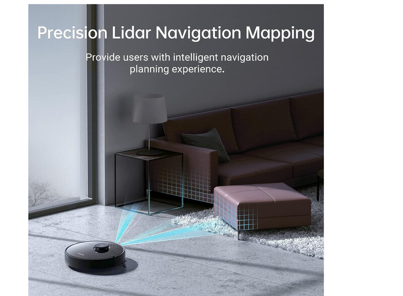 Dreame D9 Max Robot Vacuum Cleaner and Mop, 4000Pa Strong Suction, Vacuum Robot Sweep and Mop 2 in 1, 150min Runtime, Multi-floor Mapping, Lidar Navigation, Alexa,App,WIFI Control