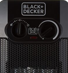 Black+Decker Vertical Fan Heater, 2000W, HX340-B5, Black
