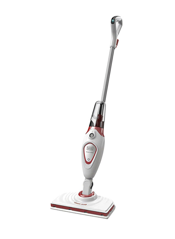 

Black+Decker Steam Mop, 0.5L, BDS1616R-QS, White/Red